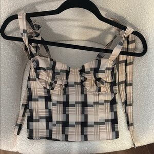 Stylish Plaid Women's Top